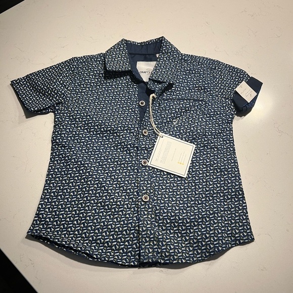 NWT Craft +Flow button down kids Shirt size 2T - Picture 1 of 9